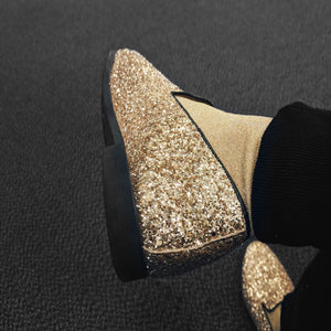 Saturated Glitter Loafers