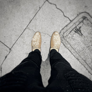 Saturated Glitter Loafers