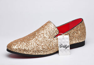 Saturated Glitter Loafers