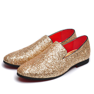 Saturated Glitter Loafers
