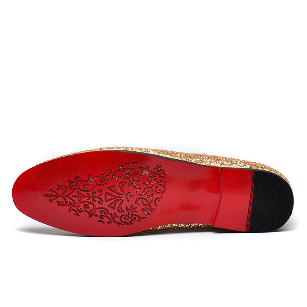 Saturated Glitter Loafers
