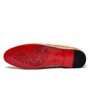 Saturated Glitter Loafers